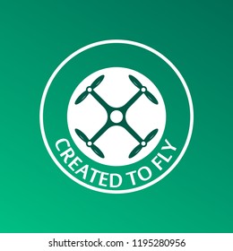 Vector logo of the company creating copters