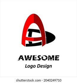 Vector logo for company, group or personal.  Logo initial letter a,modern, simple template and minimalist logotype. Matches the logo you want