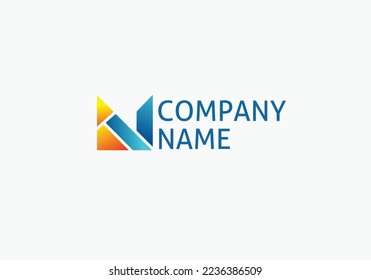 Vector logo for company with letters n