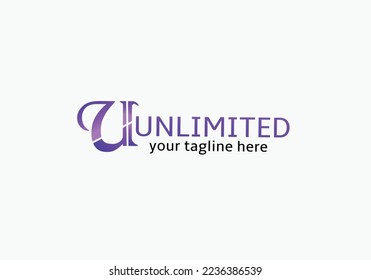 Vector logo for company with letters u