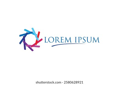 Vector logo for company on isolated background