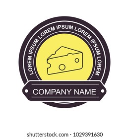 Vector logo for a company producing cheese.