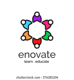Vector Logo Concept for education academy business corporate branding