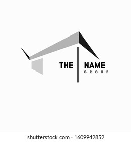 vector logo concept of a house roof