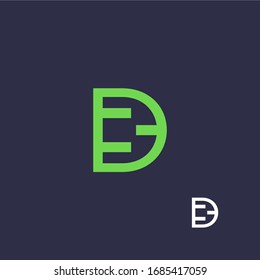 vector logo with the concept of the letter "d" which is unique and clean