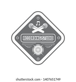 Vector logo concept for music store. Illustration for print.
