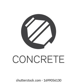 Vector logo of concrete and concrete blocks