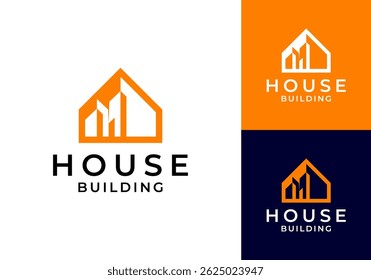 vector logo construction icon. house and building logo