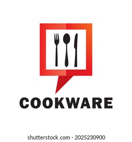 Vector logo of the cookware, dining utensils store