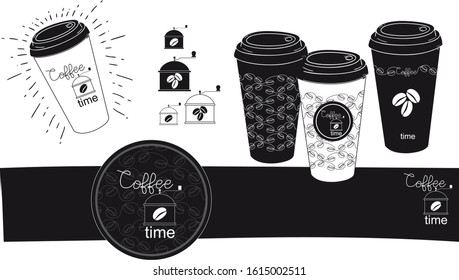 Vector logo corporate identity coffee time