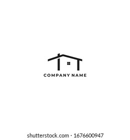 Vector logo creative home construction