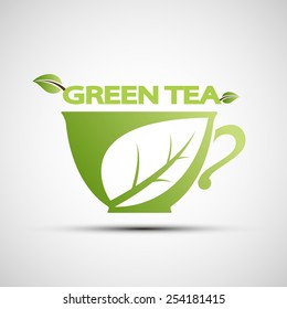 Vector logo cup of tea