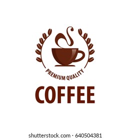 Vector logo cups of coffee