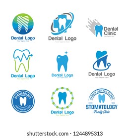 Dental Logo Tooth Abstract Design Vector Stock Vector (Royalty Free ...