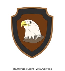 Vector logo depicting an eagle's head 