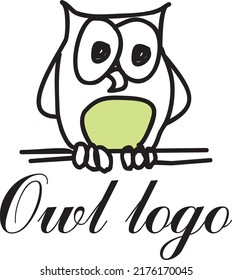 Vektorlogo mit einer Eule