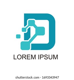 vector logo design about digital or startup technology