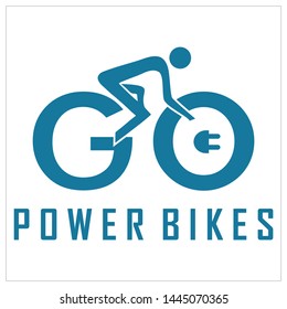vector logo design about electric bicycles
