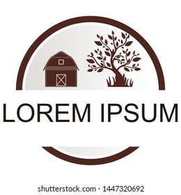 vector logo design about farms
