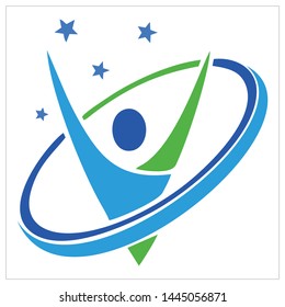 Vector logo design about health and physical fitness