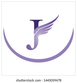 Vector logo design about illustration of beautiful wings
