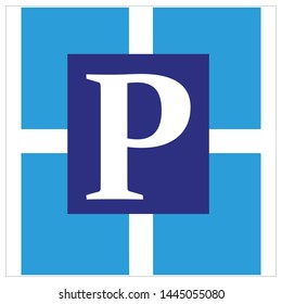 vector logo design about the letter p