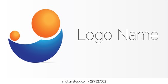 Vector logo design, abstract icon.