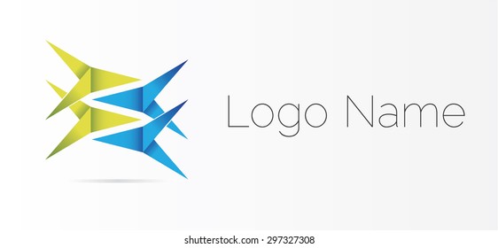 Vector logo design, abstract icon.