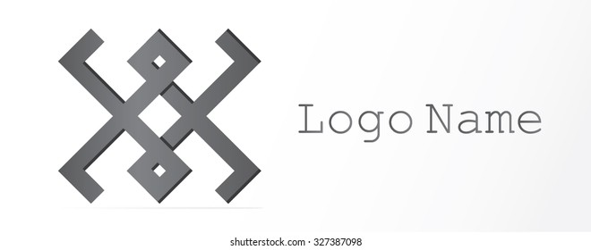 Vector logo design, abstract icon.
