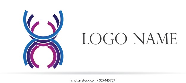 Vector logo design, abstract icon.
