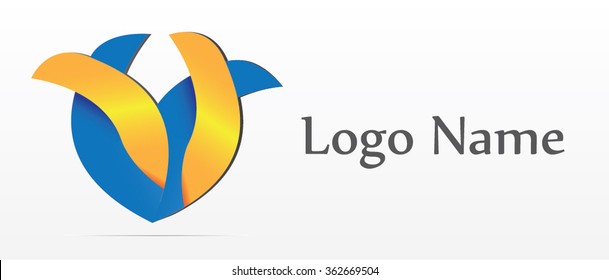 Vector logo design, abstract icon.