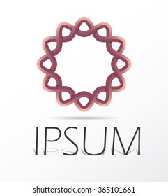 Vector logo design, abstract icon.