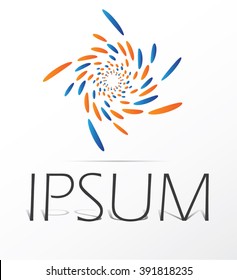 Vector logo design, abstract icon.