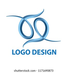 Vector Logo Design Abstract Style Log Stock Vector (Royalty Free ...