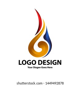 Vector Logo design abstract style for your design. Simple template and easy to use.