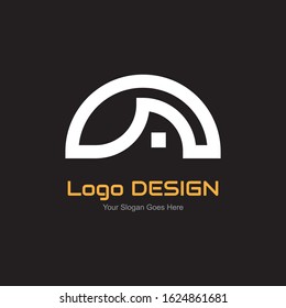 Vector logo design abstract style in epas.10