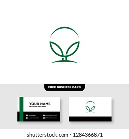 vector logo design for agriculture, agronomy, rural country farming field, natural harvest