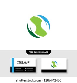 vector logo design for agriculture, agronomy, rural country farming field, natural harvest
