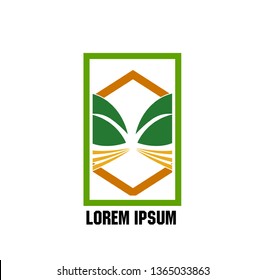 vector logo design for agriculture  agronomy, farm, rural country farming field, natural harvest