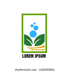 vector logo design for agriculture  agronomy, farm, rural country farming field, natural harvest