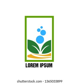 vector logo design for agriculture  agronomy, farm, rural country farming field, natural harvest