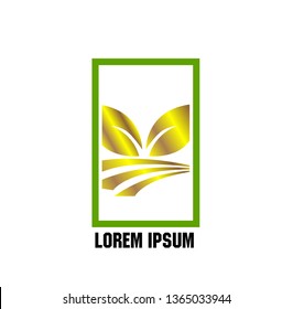 vector logo design for agriculture  agronomy, farm, rural country farming field, natural harvest