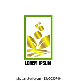 vector logo design for agriculture  agronomy, farm, rural country farming field, natural harvest