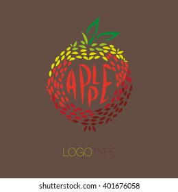 Vector logo design. Apple