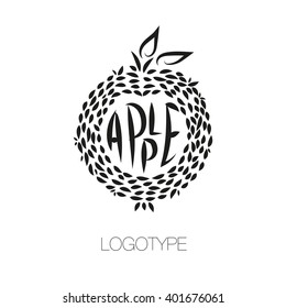 Vector logo design. Apple