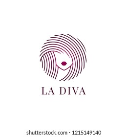 Vector logo design for beauty salon, hair salon, cosmetic