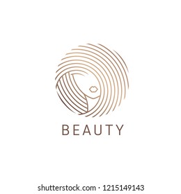 Vector logo design for beauty salon, hair salon, cosmetic