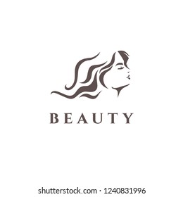 Vector logo design for beauty salon, hair salon, cosmetic