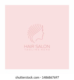 Vector logo design for beauty salon, hair salon, cosmetic