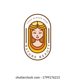 Vector logo design for beauty salon, hair salon, cosmetics